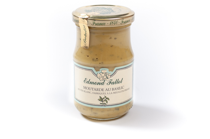 Moutarde au basilic et vin blanc
