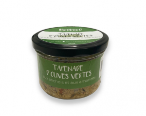 Tapenade d'olives vertes aux anchois et aux amandes